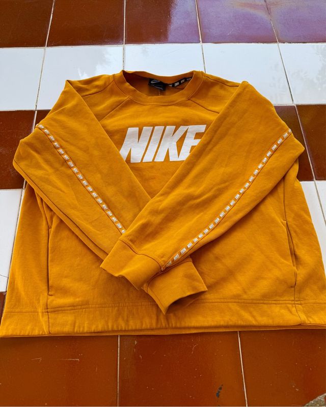 Sudadera Nike Mujer L - Naranja