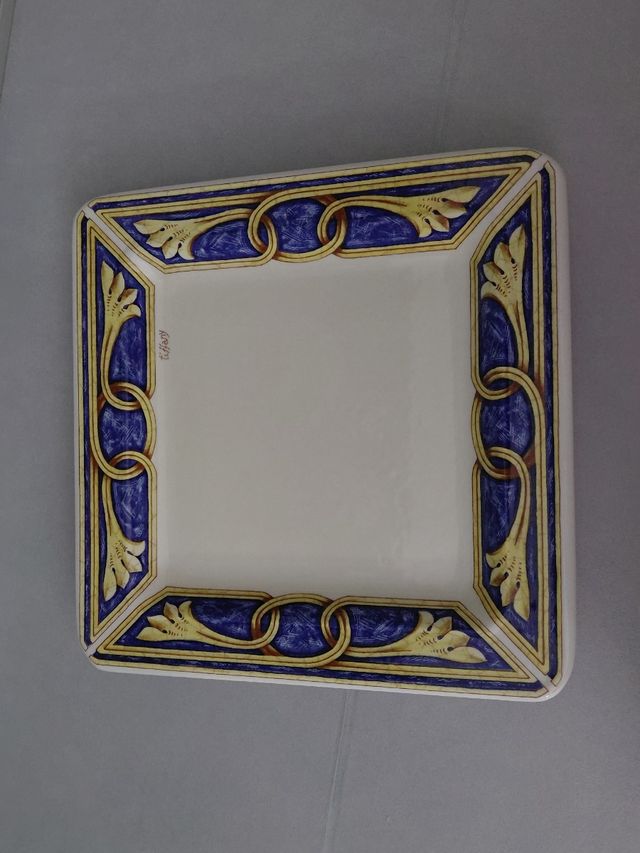 Vajilla Tiffany - Azul y blanco.Made Italy