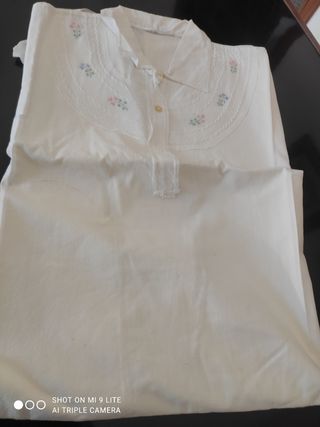 Camicia notte vintage bianca