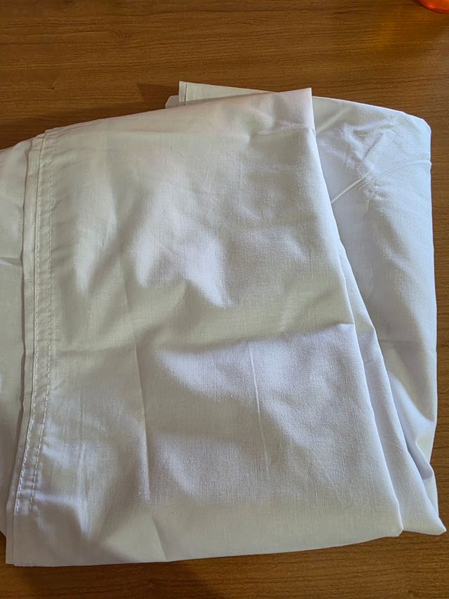 Funda nórdico 80x190 cm - algodón blanco