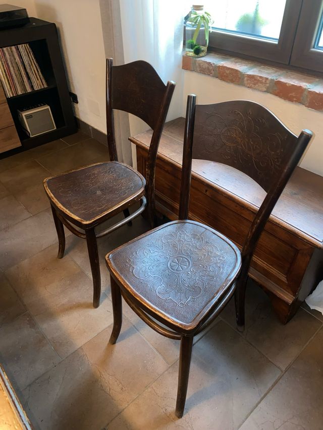 Sedie Vintage in Legno