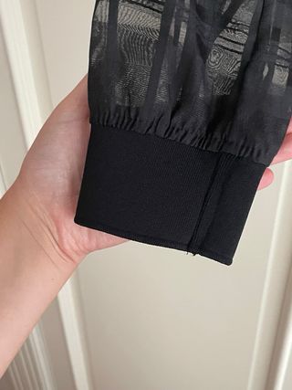 Chaqueta negra Zara transparente