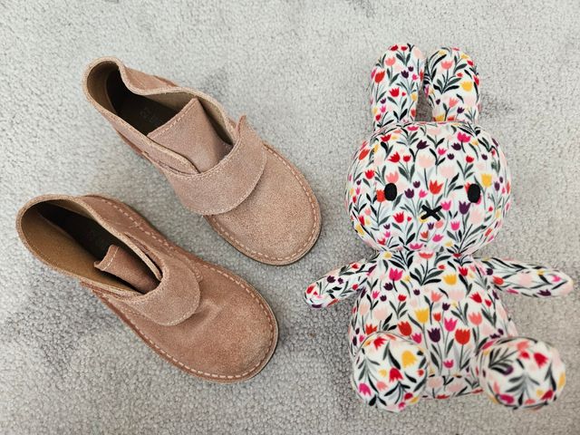 Botines ante rosa niña 27