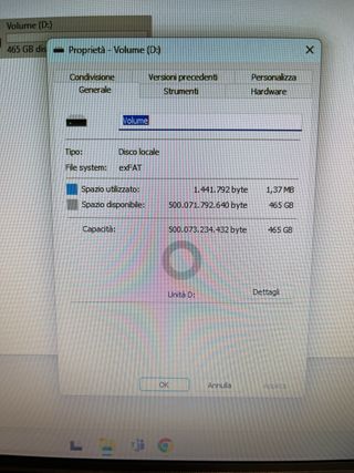 Hard Disk Esterno 500GB USB