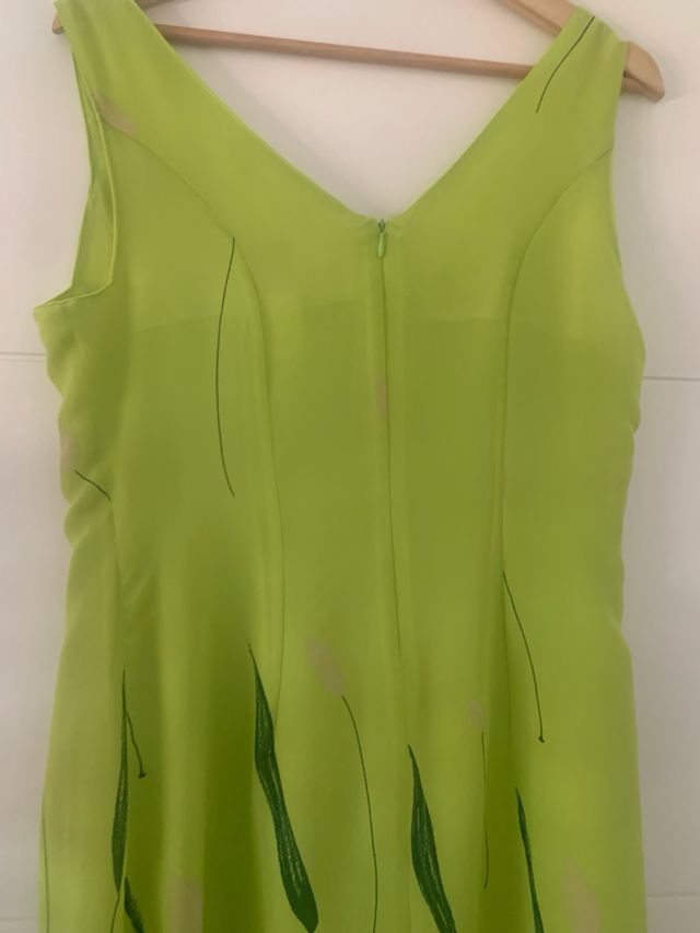 Vestido Lydia Delgado XL Verde de segunda mano por 29 EUR en