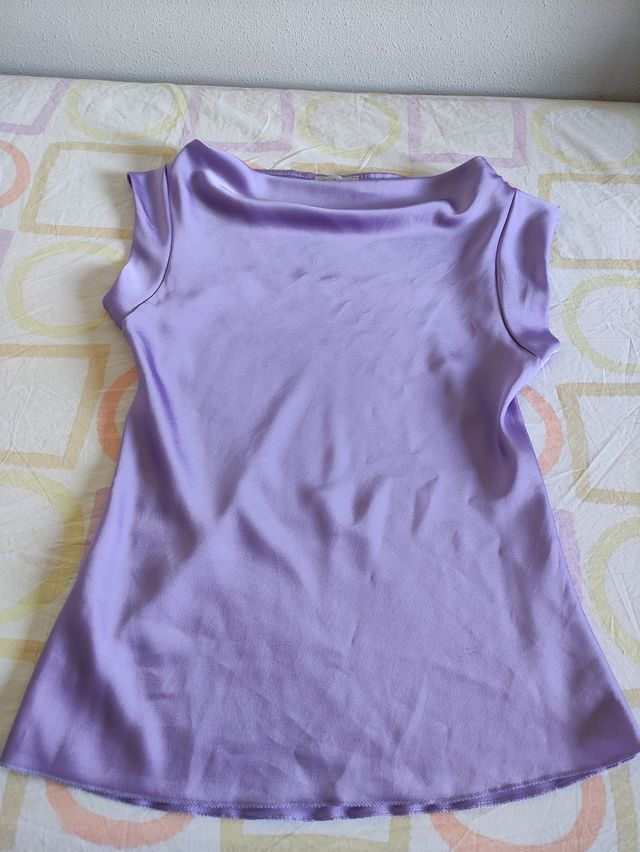 Blusa Lila - Sin Mangas