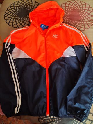 Cazadora Adidas S - Negro/Naranja