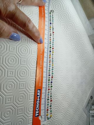 Collana multi-colore con perle