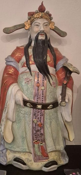 3 Statue antiche cinese in ceramica.