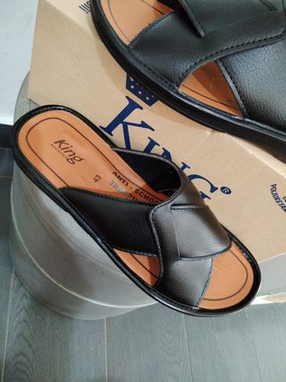 Ciabatte King uomo nere n.43