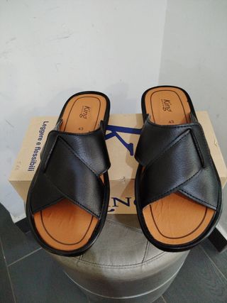 Ciabatte King uomo nere n.43