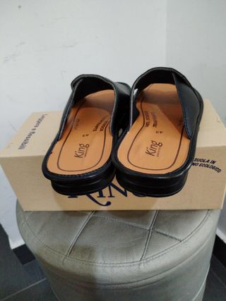 Ciabatte King uomo nere n.43