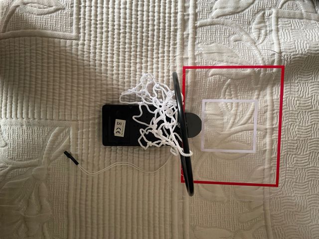 Canasta baloncesto cn sonido para papelera