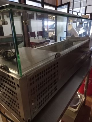 Vitrina expositora acero inoxidable