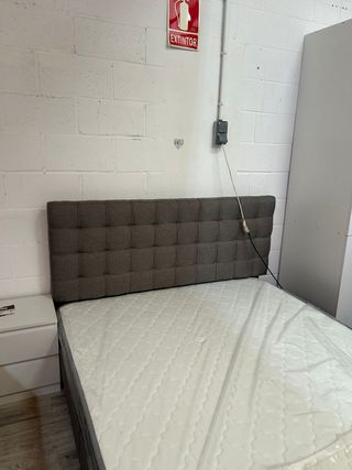 Cama Matrimonial Con Colchón + Cabecero 