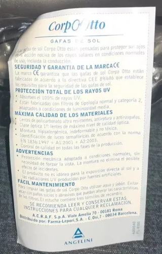 Occhiali da sole Angelini CorpoOtto protezione 100