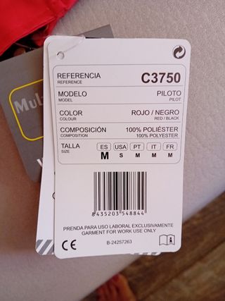 Chaqueta Abrigo homologada TES Alumno Campus FP