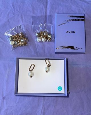 Set Gioielli Avon - Oro e Bianco