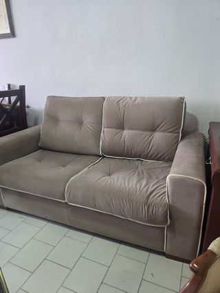 Sofá 2 plazas beige