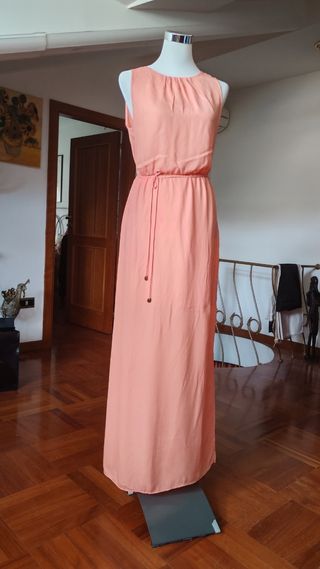 Vestito lungo Zara rosa Tg M