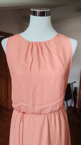 Vestito lungo Zara rosa Tg M