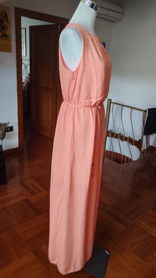 Vestito lungo Zara rosa Tg M