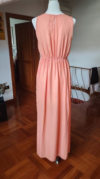 Vestito lungo Zara rosa Tg M