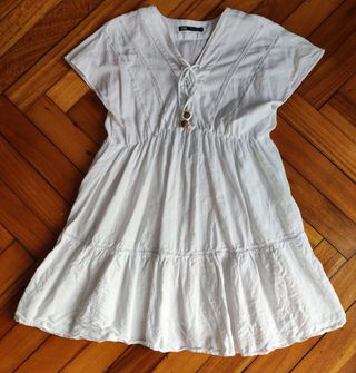 Vestido Zara blanco - Talla M