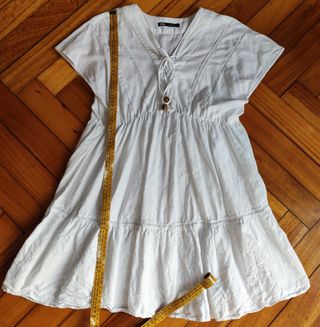 Vestido Zara blanco - Talla M