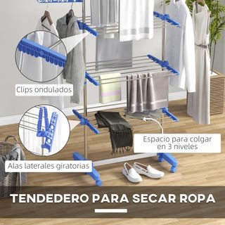Tendedero 3 pisos, plegable