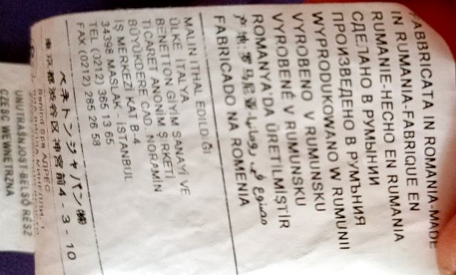 Vestito Benetton viola tg S