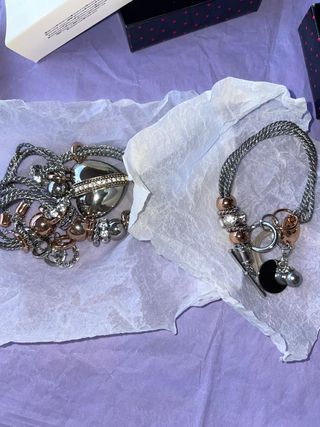 Collana e Bracciale in Argento e Oro