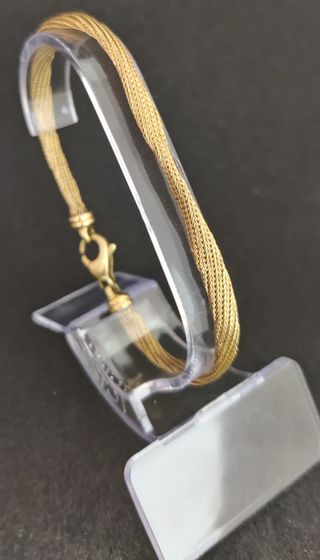 Pulsera Cordón Oro 18K, 7,55 gr, 18 cm