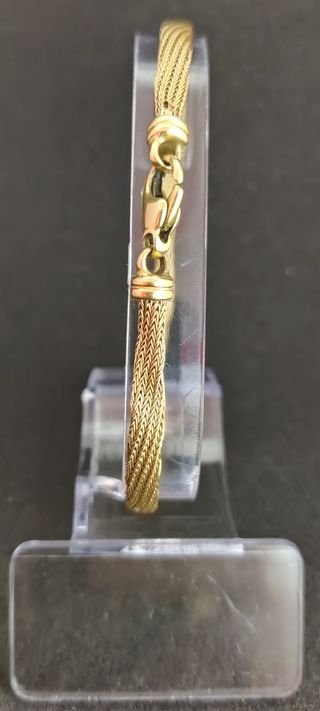 Pulsera Cordón Oro 18K, 7,55 gr, 18 cm
