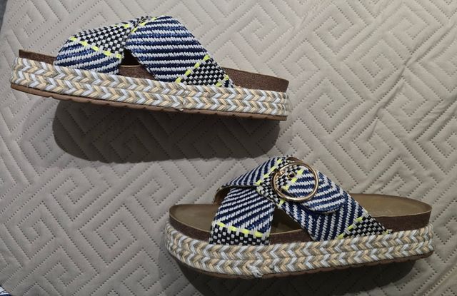 Chanclas Palado azules y blancas