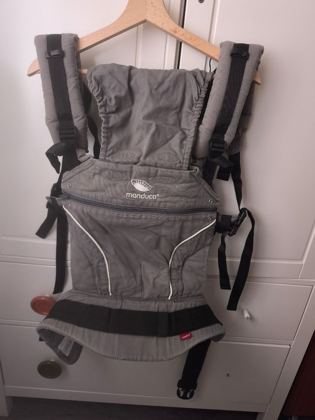 Manduca portabebés gris