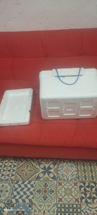 Nevera portátil de espuma