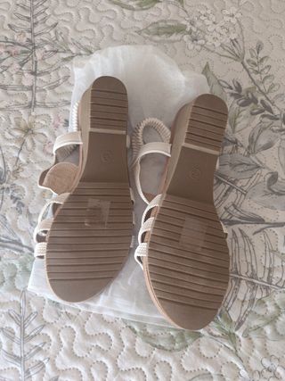 Sandalias cuña mujer