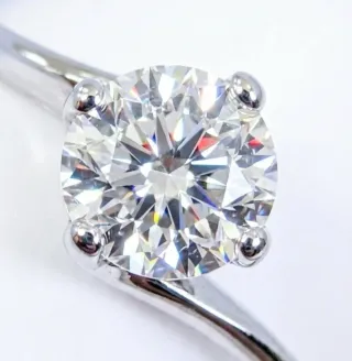 Anillo oro blanco con Diamante Natural NUEVO