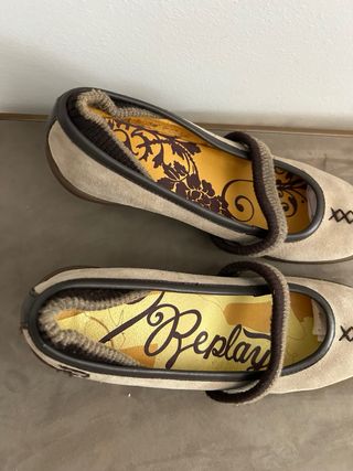 Zapatos Replay beige-marrón 37
