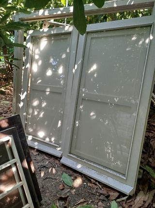 Ventanas madera vintage - 2uds