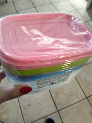 10 Vaschette Conservazione Multicolor