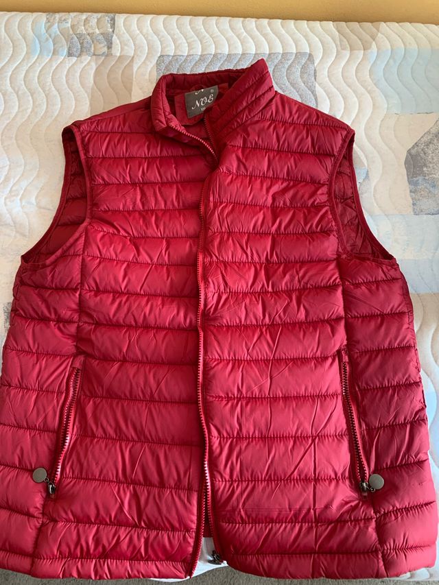 Chaleco acolchado rojo
