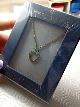 Collana Swarovski cuore oro