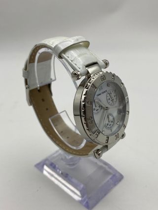 RELOJ TIME FORCE FANTASY KIRLY TF3384L02 ESFERA BLANCA MEDRE PERLA/ CORRE ADE PIEL BLANCA