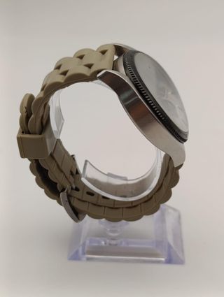 RELOJ MOSCHINO CHEAPANDCHIG MOSCHINO MW0067 ESERA BLANCA/ CORREA BEIGE (MARCA EN CRISTAL)