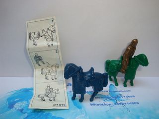 Soldatini Kinder Cavalieri + cartina - Metallfigur