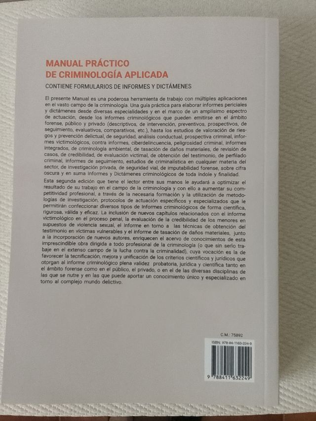 Manual práctico de criminología aplicada 2 edición