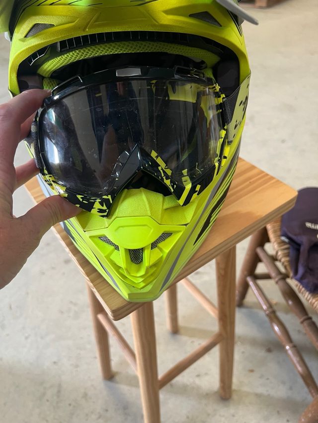 Casco Motocross - Verde Lima