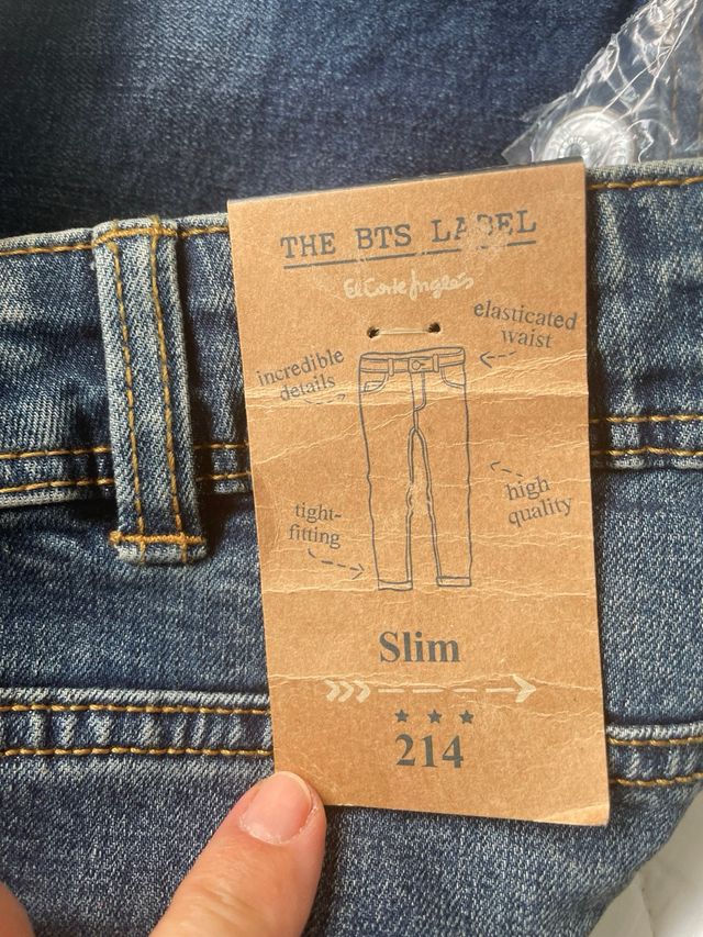 Vaqueros niño talla 14/16 El Corte Ingles.